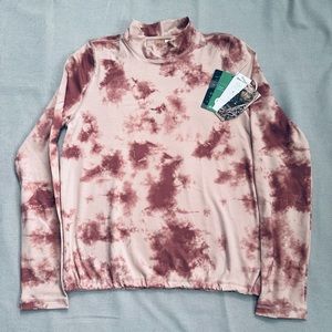 INDYEVA Baris Mock Tie Dye Long Sleeve Shirt New